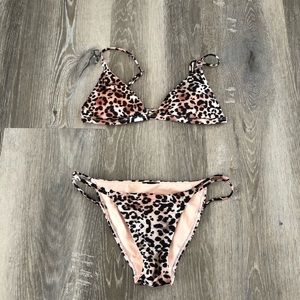 pacsun leopard bikini